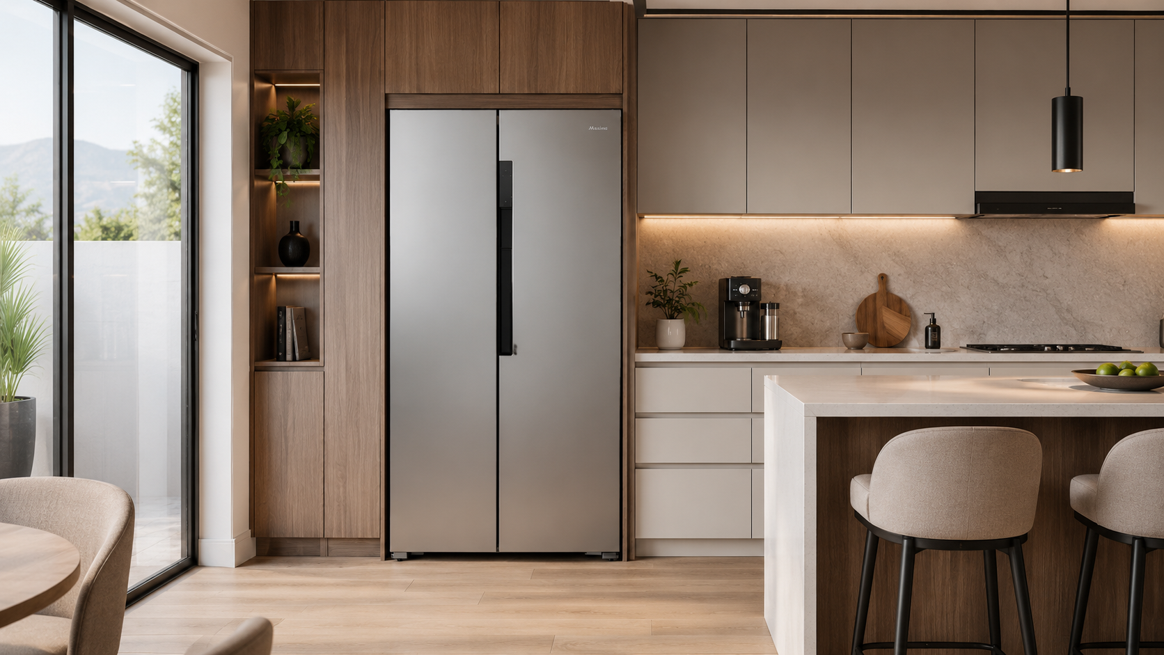 Refrigerador de 17 piés marca MAXIMS, gran diseño, 83 x 177 x 57 cm 4
