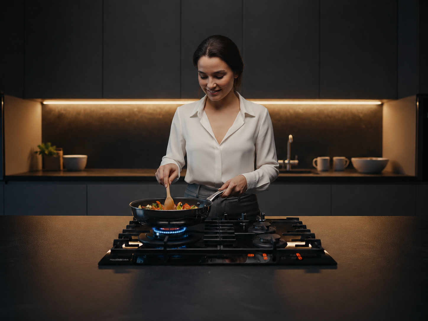 Parrilla de Gas Smart PFHE640SMG-E Negra en Cristal - Ancho 60cm, Largo 51cm 3
