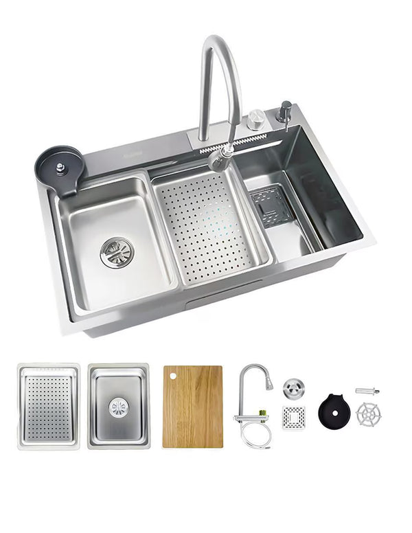 Kit integral para Fregadero 75cmx46cm para Empotrar incluye accesorios
