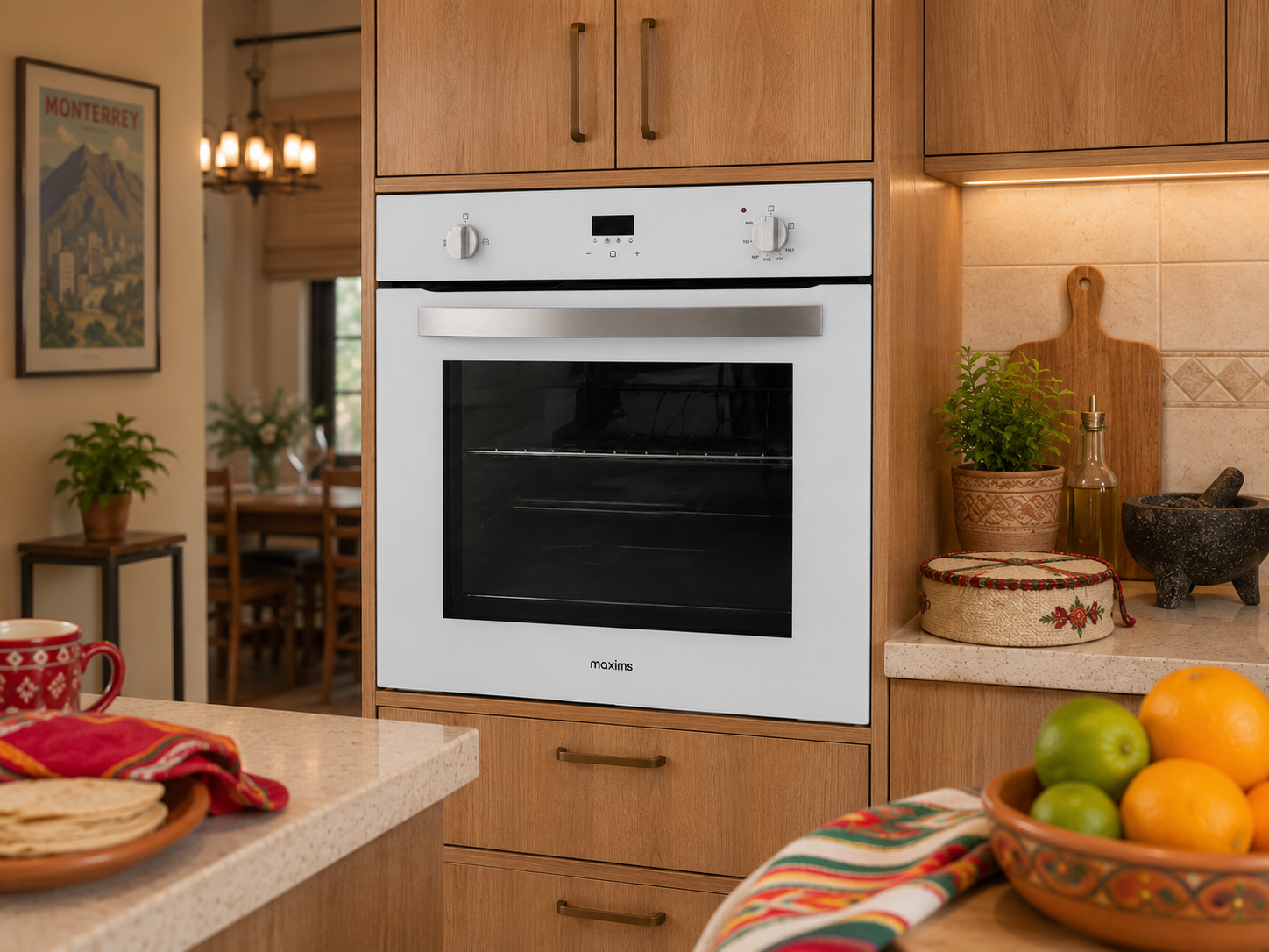 Horno de gas 60cmx60cmx56cm con cristal triple capa 4