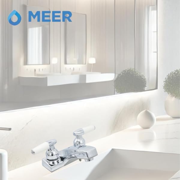 Mezcladora Cromada para Lavabo Fabricada en Acero Inoxidable y Latón con Manerales de Zinc – Alta Durabilidad y Estilo Moderno 3