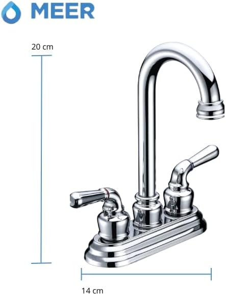 Mezcladora Cromada para Lavabo Fabricada en Acero Inoxidable, Latón y Zinc – Alta Resistencia, Estilo Moderno y Fácil de Instalar 4