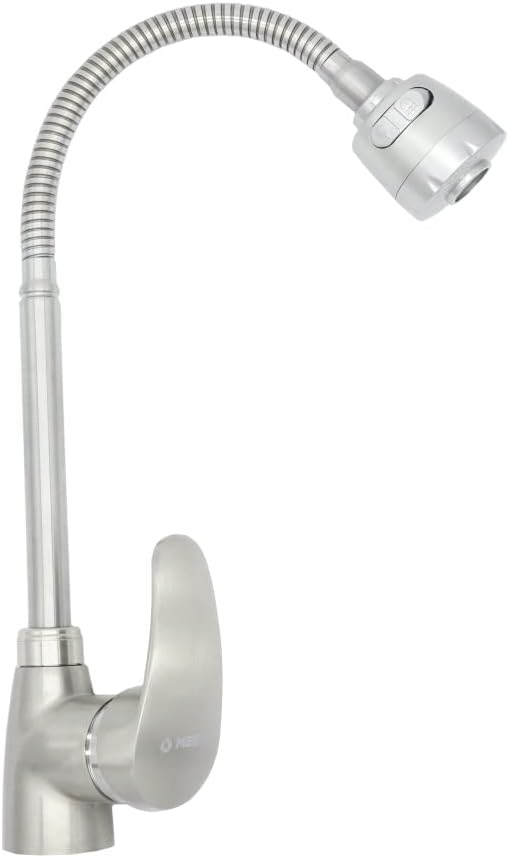 CNX Llave Mezcladora para Cocina Monomando con Cuello Flexible y Dos Tipos de Chorro 4