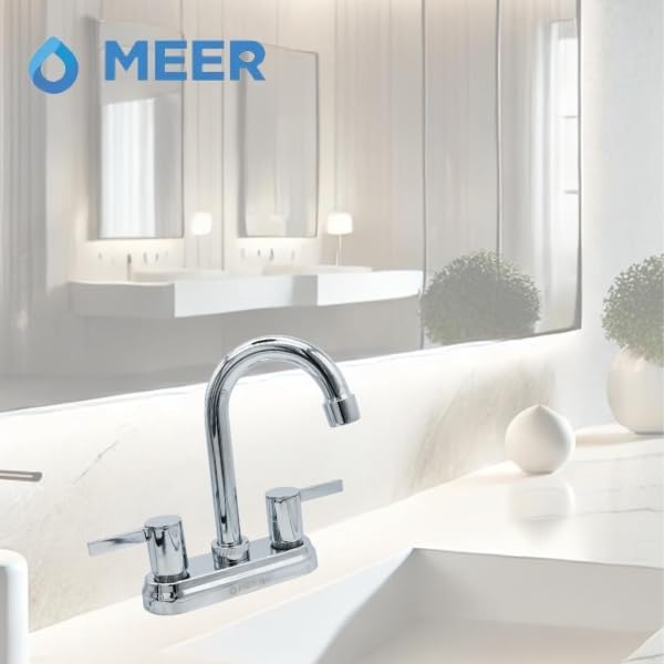 Mezcladora para Lavabo Cromado de Alta Altura, con Manerales de Zinc y Cuerpo de Acero Inoxidable – Diseño Moderno y Resistente 4