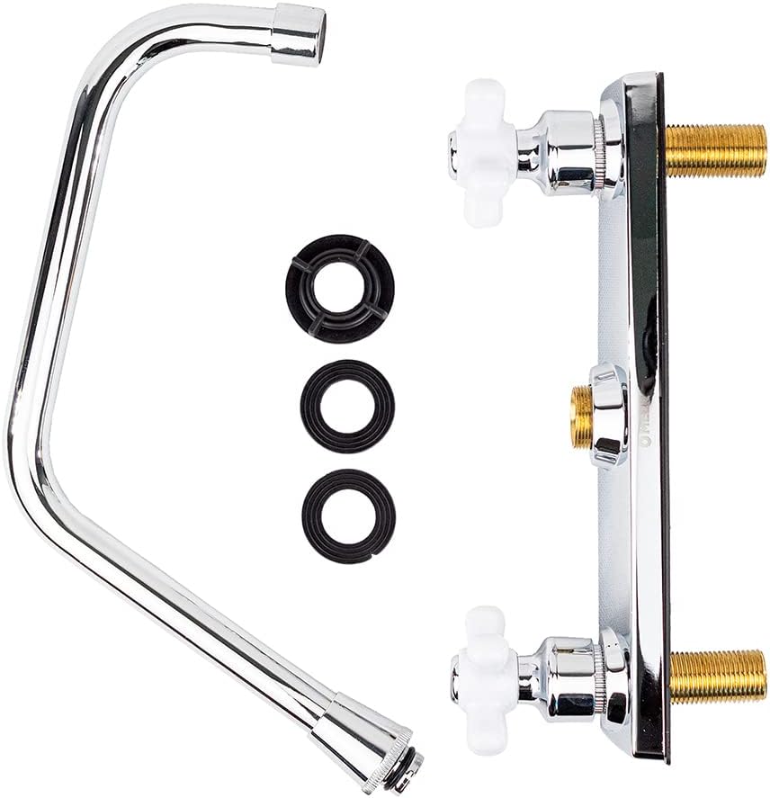 Mezcladora para Fregadero MEER Faucets by CNX, Mezcladora para Cocina de Acero Inoxidable, Zinc y Latón Cromado. 6
