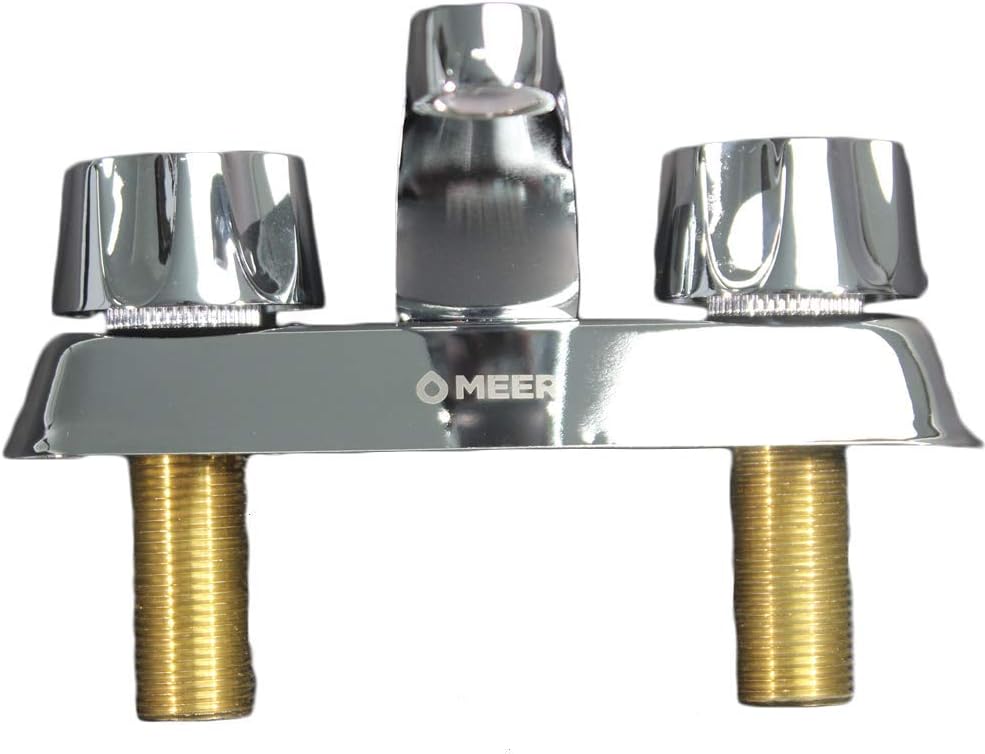 Mezcladora Cromada para Lavabo Fabricada en Acero Inoxidable, Zinc y Latón, con Medidas Estándar 6