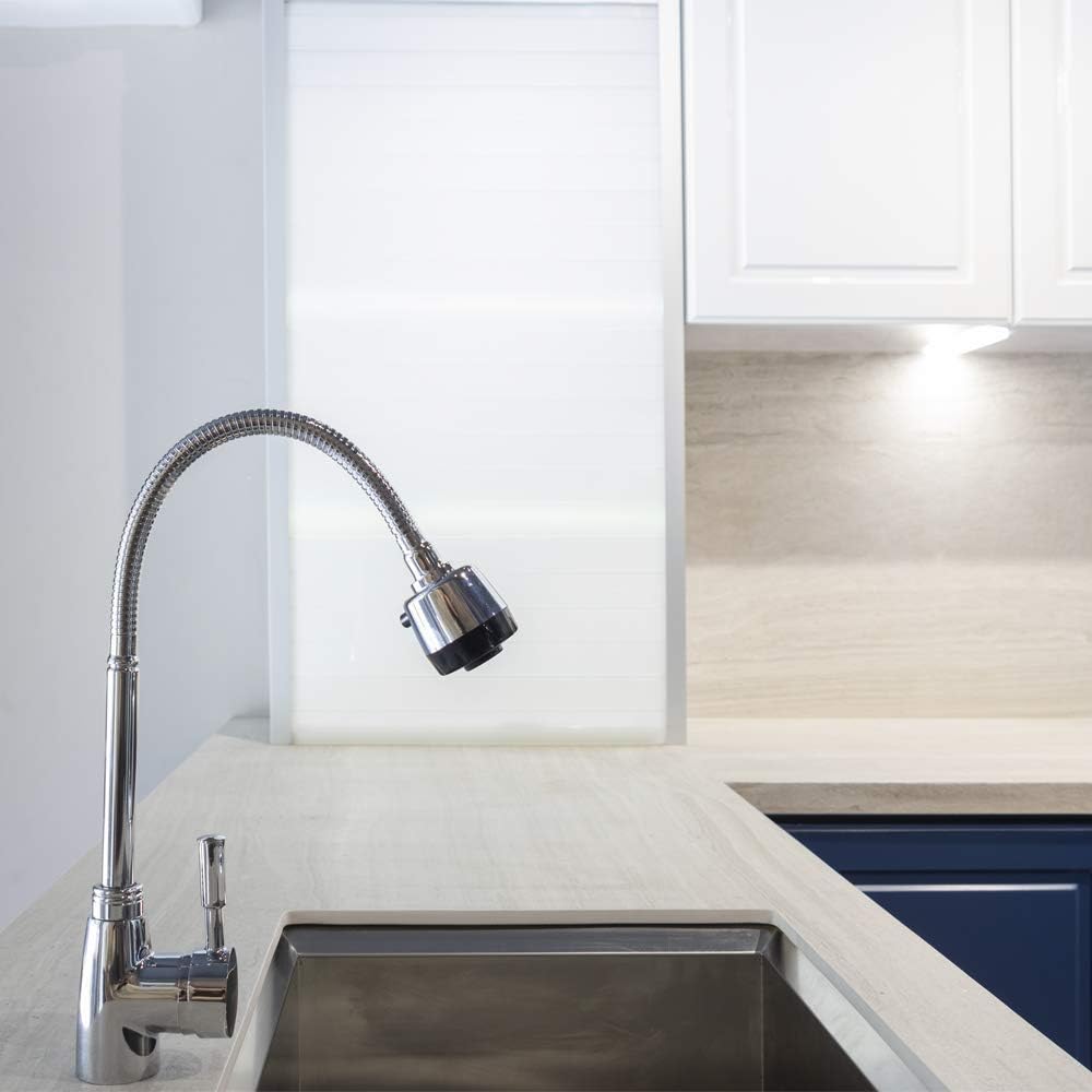 CNX Llave Mezcladora para Cocina Cromada, Mezcladora Monomando para lavabo con Aireador y Cuello Flexible, Llaves para Fregadero de Cocina 3
