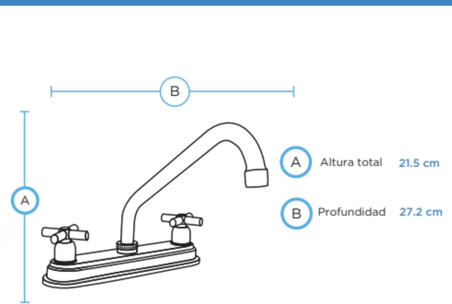 Mezcladora para Fregadero en Acabado Negro Mate – Fabricada en Acero Inoxidable, Zinc y ABS | Cuello Giratorio y Tecnología Water Sense 4