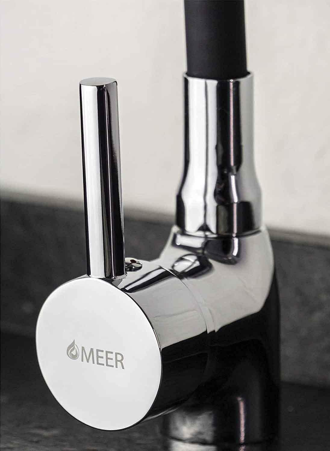 CNX Grifo Monomando de Cocina con Cuello Flexible - Acero Inoxidable y Zinc, Cromado, Dual Spray, Fácil Instalación, 3 Años de Garantía 4