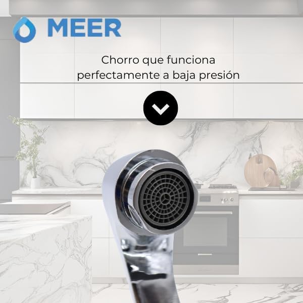 Mezcladora para Lavabo Cromada con Manerales de ABS, Sistema de Cierre de 1/4 de Vuelta y Diseño Moderno 5