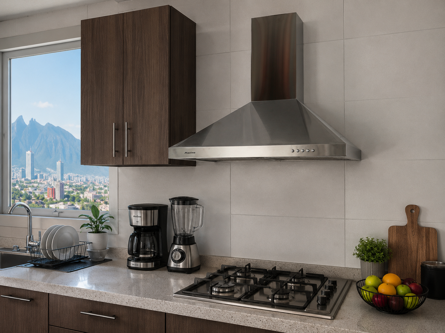 Campana Extractora HC61125AS Metálica 60cmx48cmx57cm con Luz LED y 3 Velocidades 3