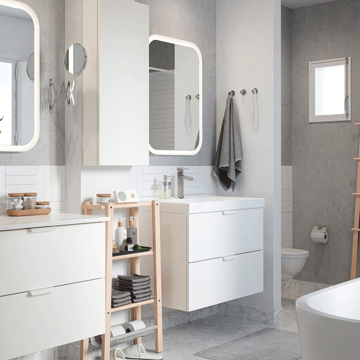Mezcladora Monomando para Lavabo en Acabado Satinado, Fabricada en Latón y Zinc, 30.5 cm de Altura, Incluye Mangueras y Fácil Instalación