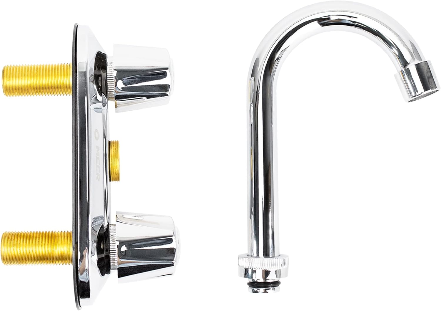 Mezcladora para Lavabo Cubierta en Acero Inoxidable, Cromada, con Giro de 360°, Fabricada en Acero Inoxidable, Zinc y Latón 3