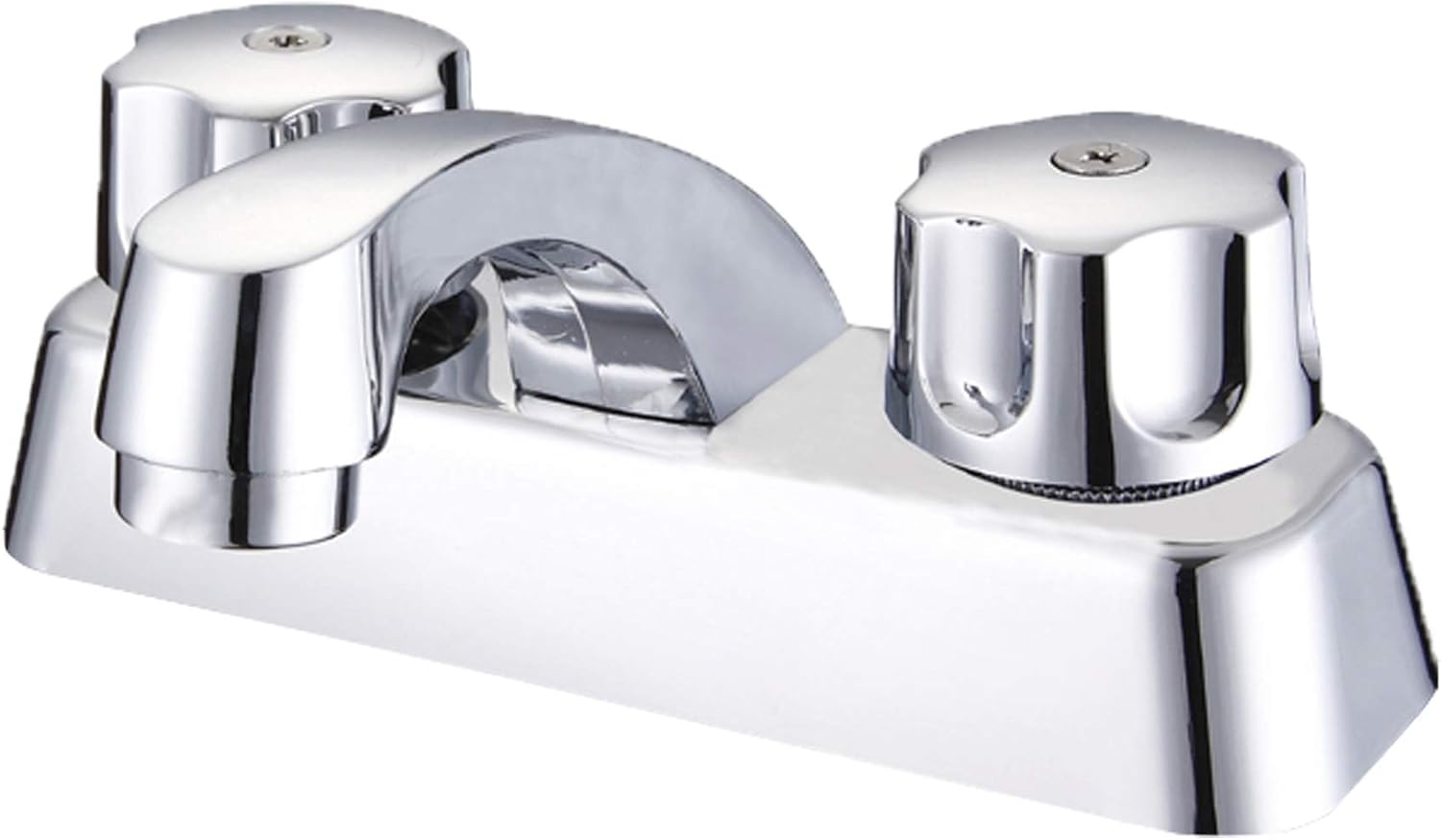 Mezcladora Cromada para Lavabo Fabricada en Acero Inoxidable, Zinc y Latón, con Medidas Estándar 4