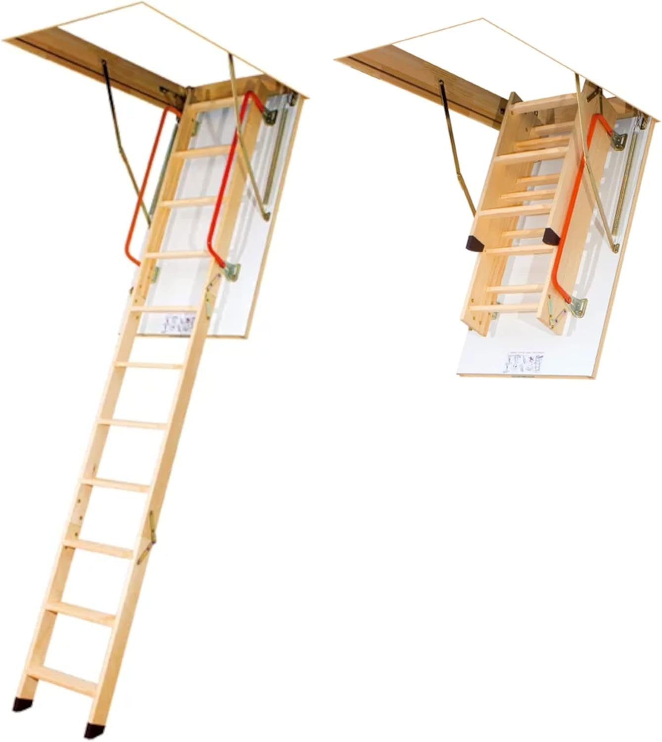 Escalera para Ático de 3 tramos para Hueco de 70x120cm y con Altura Máxima de 280cm 8