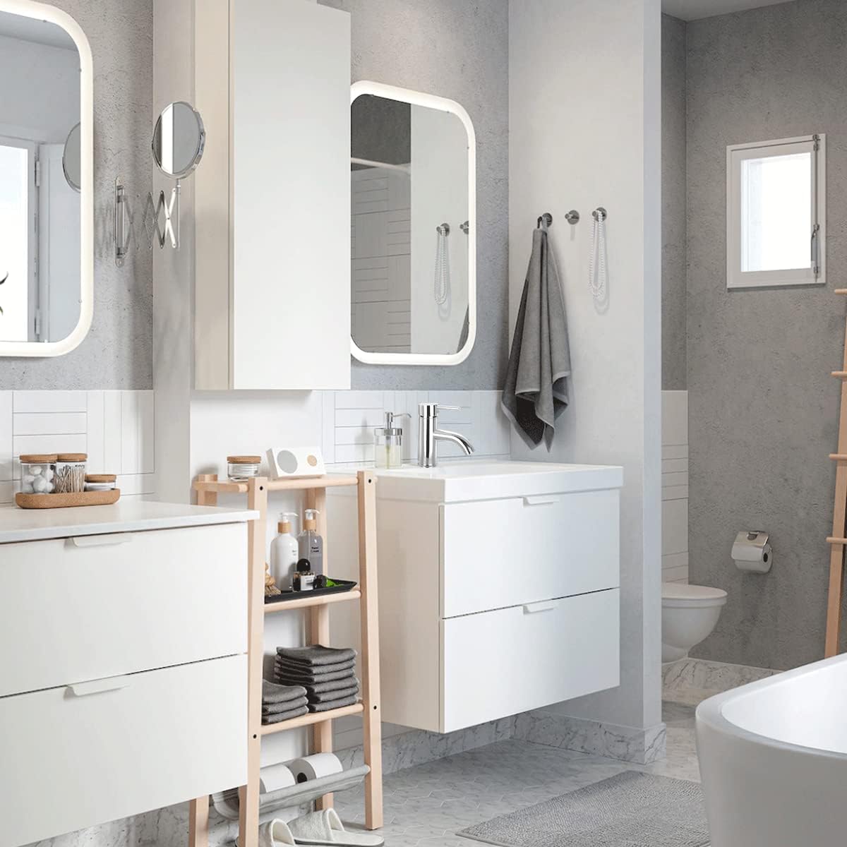 Mezcladora Monomando para Lavabo Cromada, Acero Inoxidable y Zinc, 16.5 cm de Altura, Ahorro de Agua, Incluye Mangueras