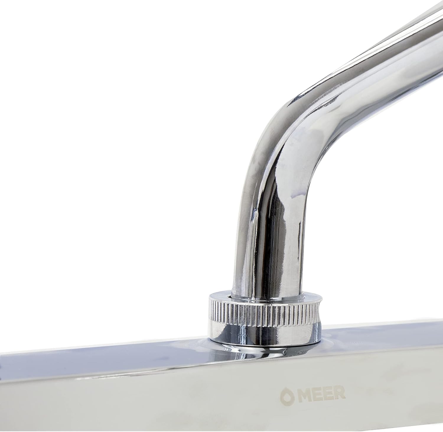 MEER FAUCETS BY CNX Mezcladora para Fregadero de Cocina con cuello rígido, Fabricada en Acero Inoxidable, Zinc y Latón 4