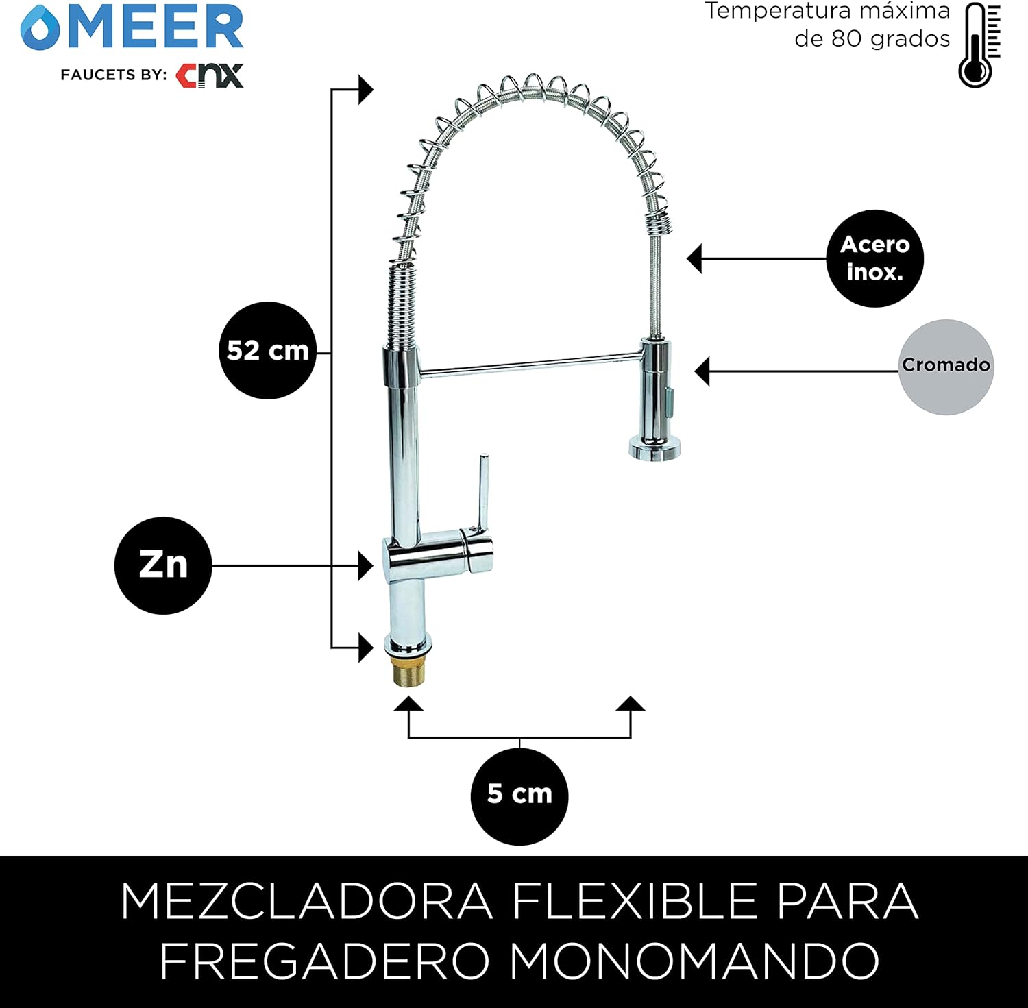Tarja Doble de Submontar en Acero Inoxidable, (Medidas 82 cm * 47 cm), con Mezcladora Monomando (Llave para cocina) y Kit de Instalación GRATIS un Escurridor 5