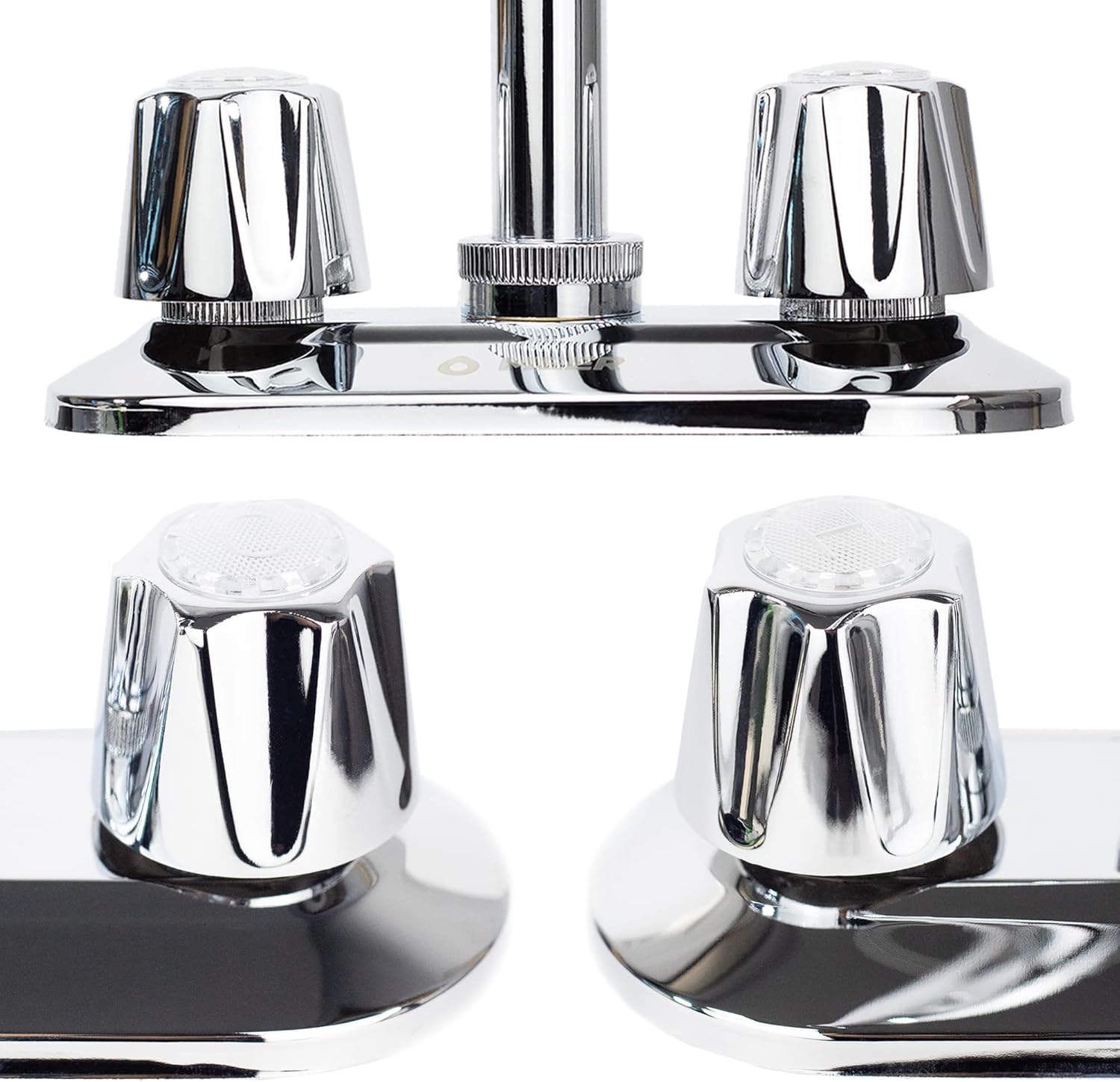 Mezcladora para Lavabo Cubierta en Acero Inoxidable, Cromada, con Giro de 360°, Fabricada en Acero Inoxidable, Zinc y Latón 4