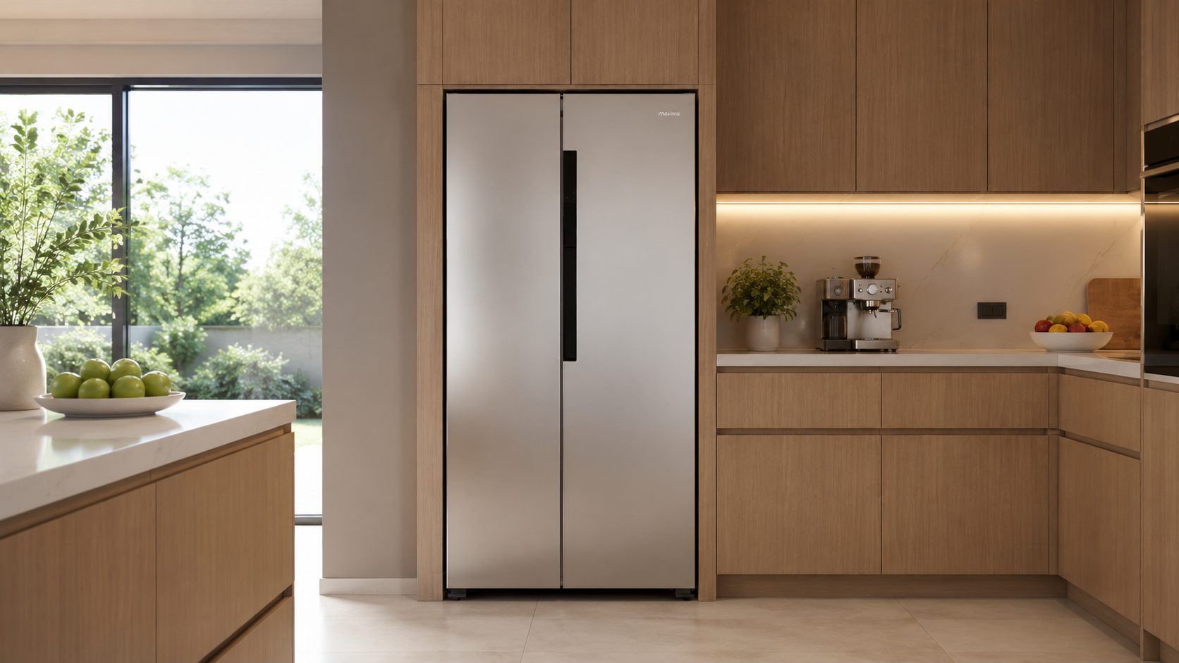 Refrigerador de 17 piés marca MAXIMS, gran diseño, 83 x 177 x 57 cm 7