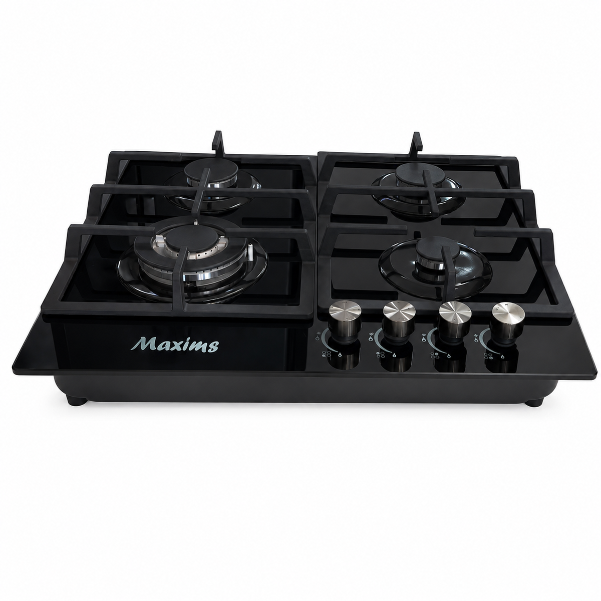 Parrilla de Gas Empotrable HBH4GS, Cubierta de Cristal, 4 Quemadores - 60cm x 51cm