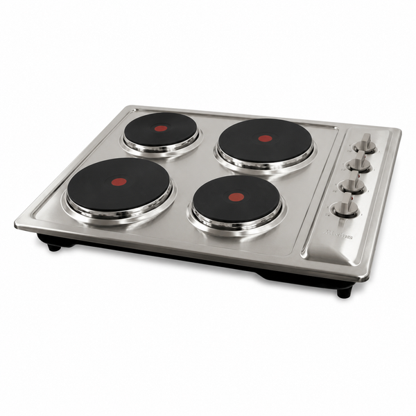 Parrilla Eléctrica Empotrable JZBS4E01, Acero Inoxidable, 4 Placas - 51cm x 51cm