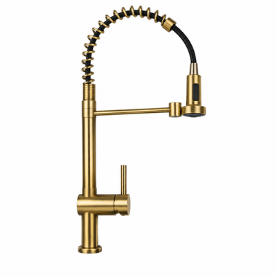 Llave Monomando Dorada de 52cm para Fregadero