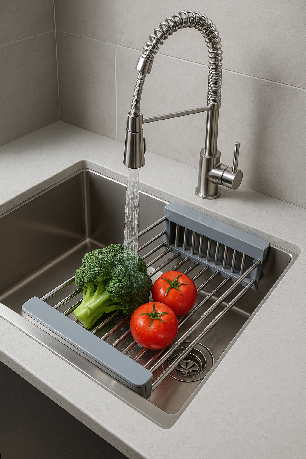Escurridor Expandible para trastes, Ideal para cualquier fregadero 6