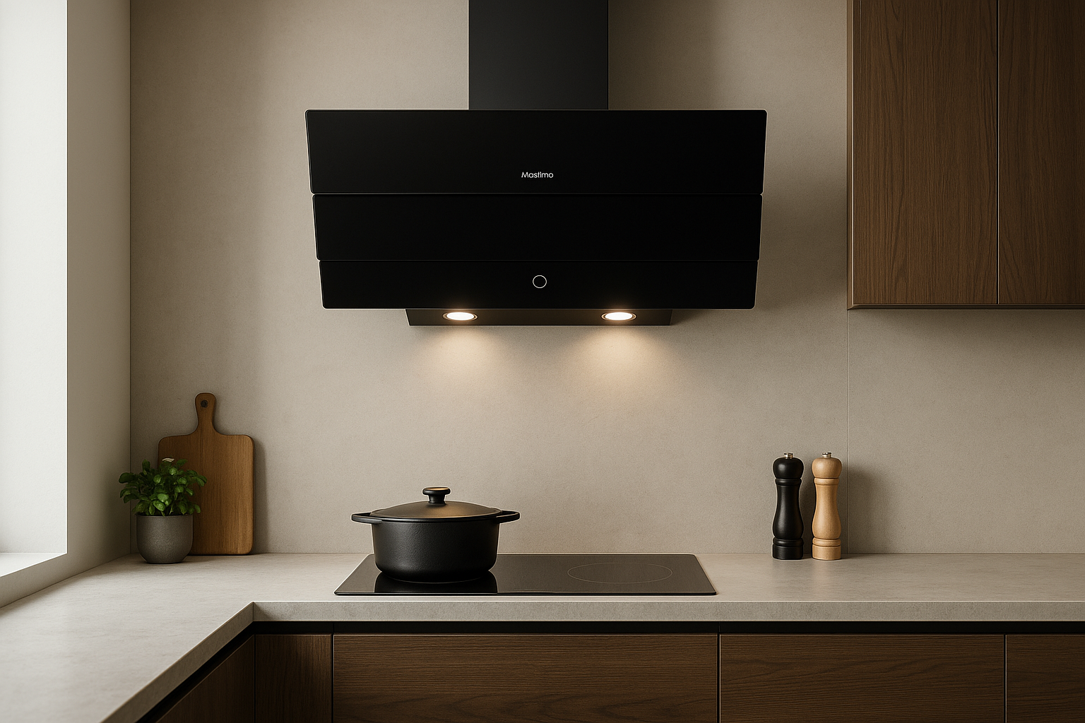 Campana Maxims Cristal Negro, gran diseño y funcionalidad, 3 Velocidades 4