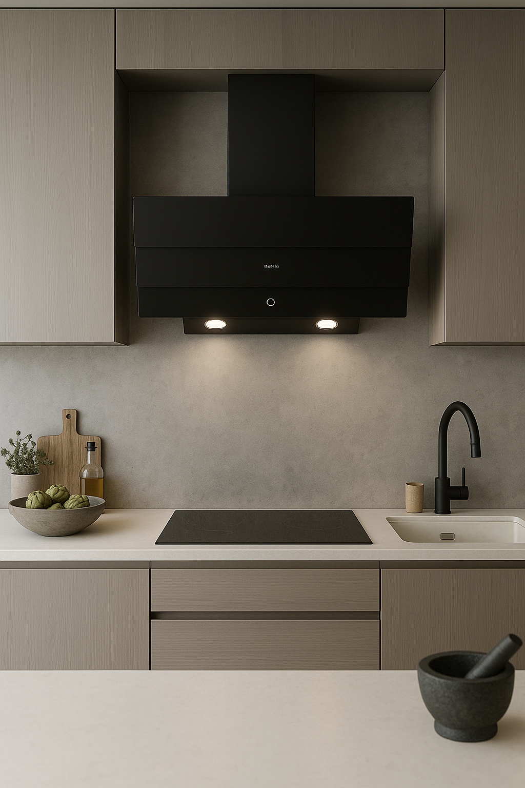 Campana Maxims Cristal Negro, gran diseño y funcionalidad, 3 Velocidades 6