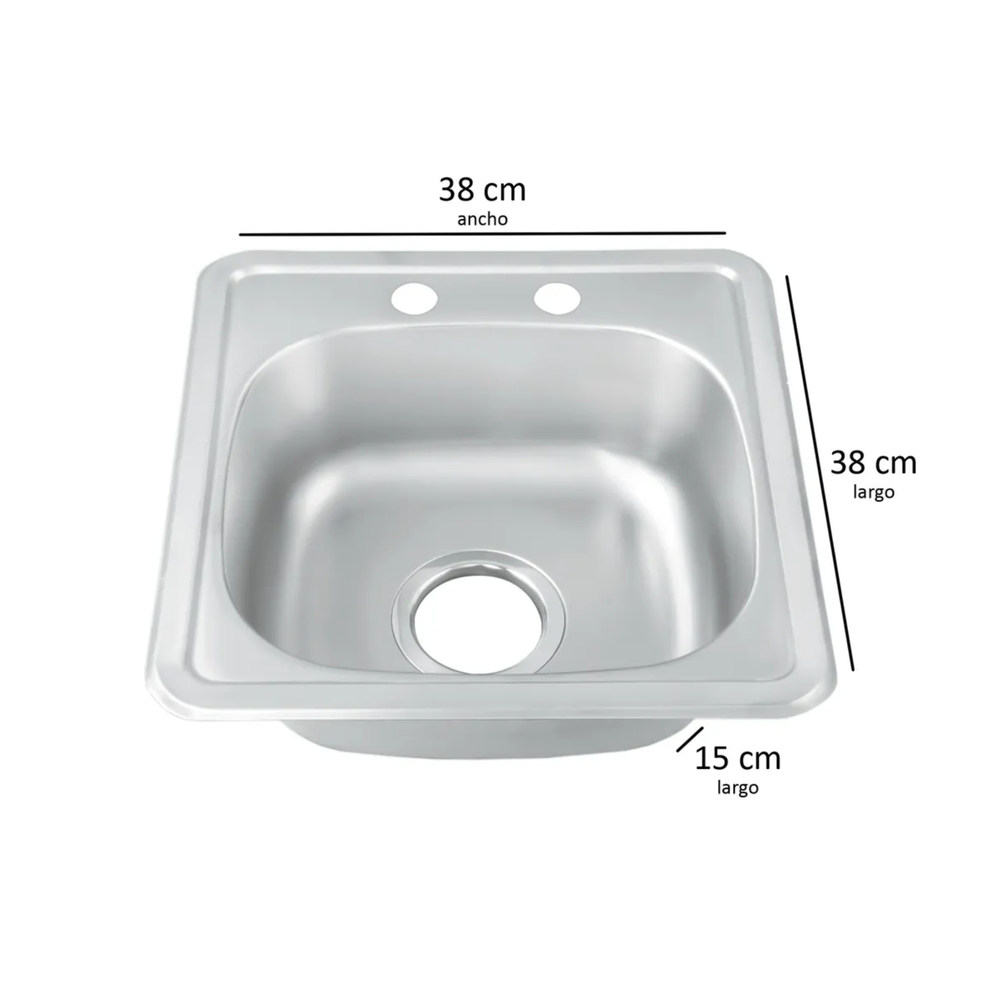 Tarja Sencilla 38X38CM Para Empotrar, Ideal Para Bar 4