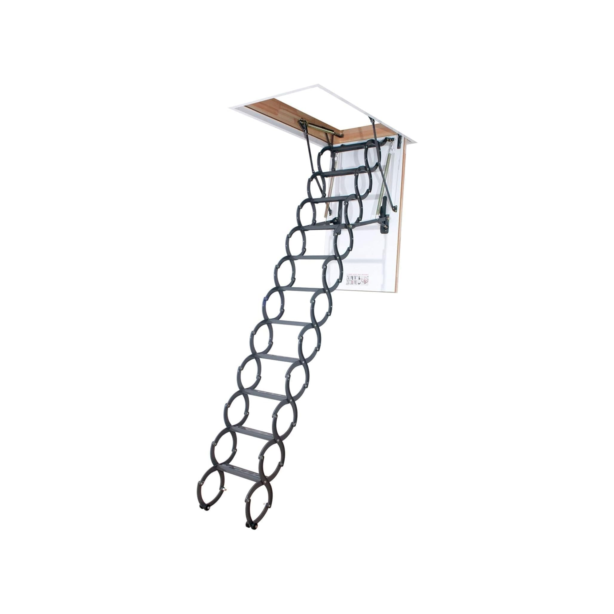 Escaleras Plegables de tipo Tijera para hueco de 70x120cm con una altura de 280cm
