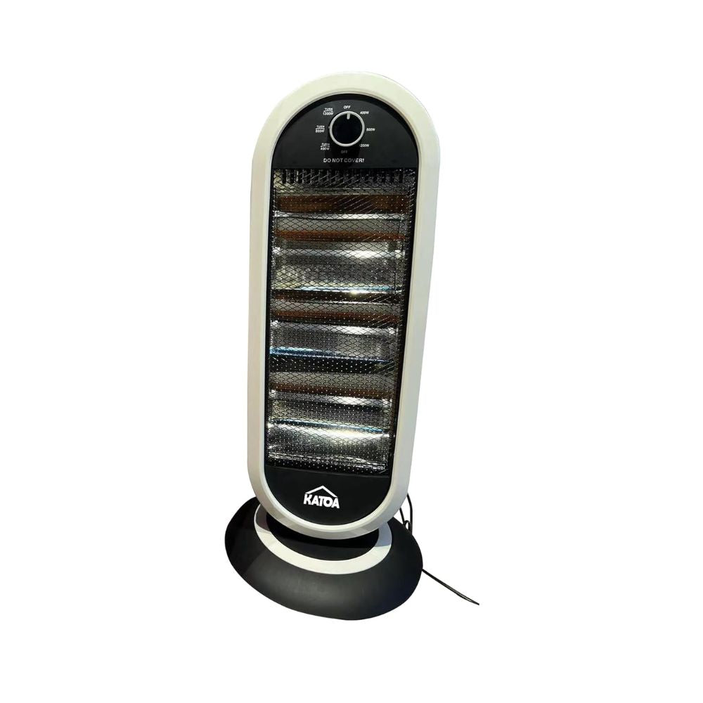 Calefactor Eléctrico Cerámico KATOA 1200W – Oscilante, Inducción Forzada y 3 Niveles de Potencia