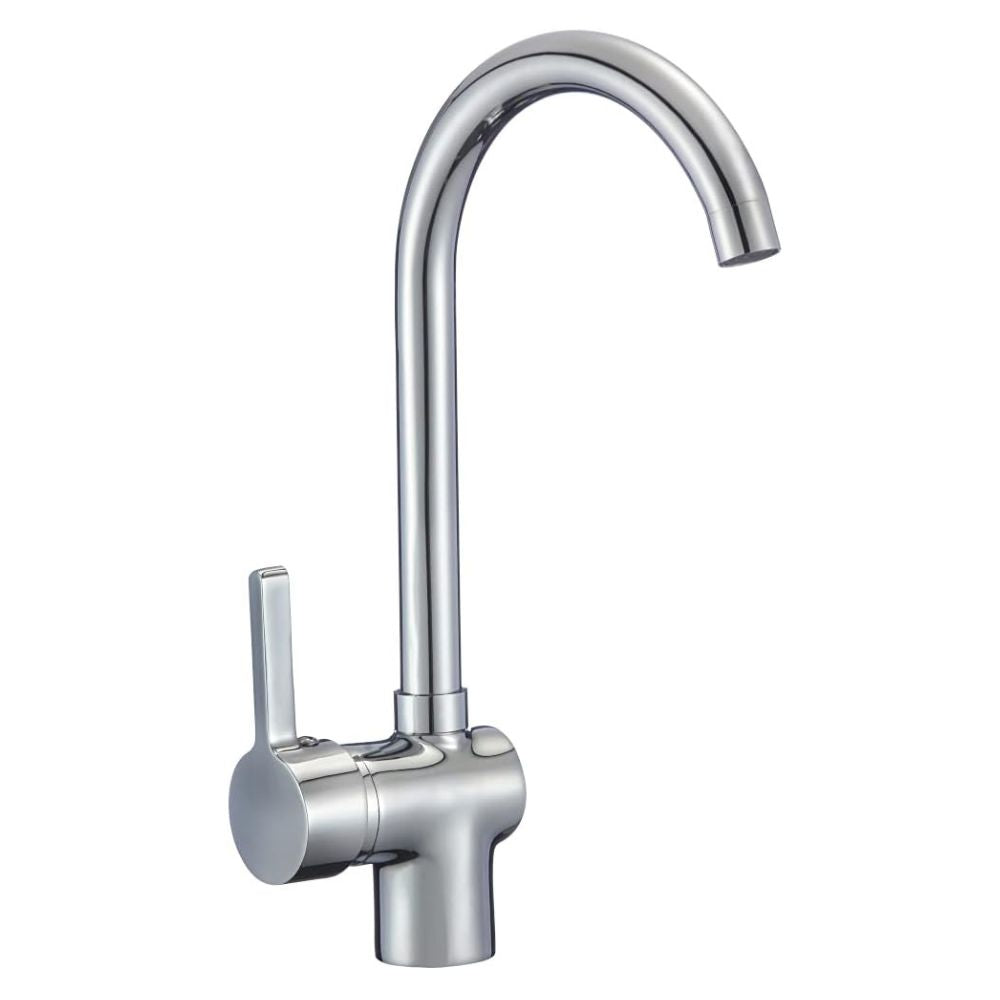 Mezcladora Monomando para Fregadero de Cocina de Latón en Acabado Cromado Fácil Instalación