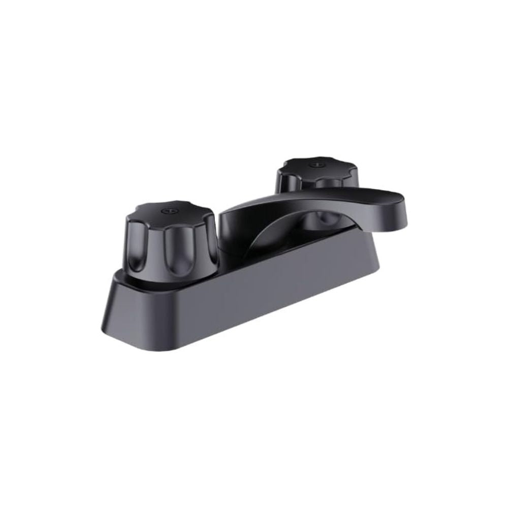 Mezcladora para Lavabo Negro Mate con Manerales de Zinc y Cuerpo de Latón – Diseño Moderno y Resistente
