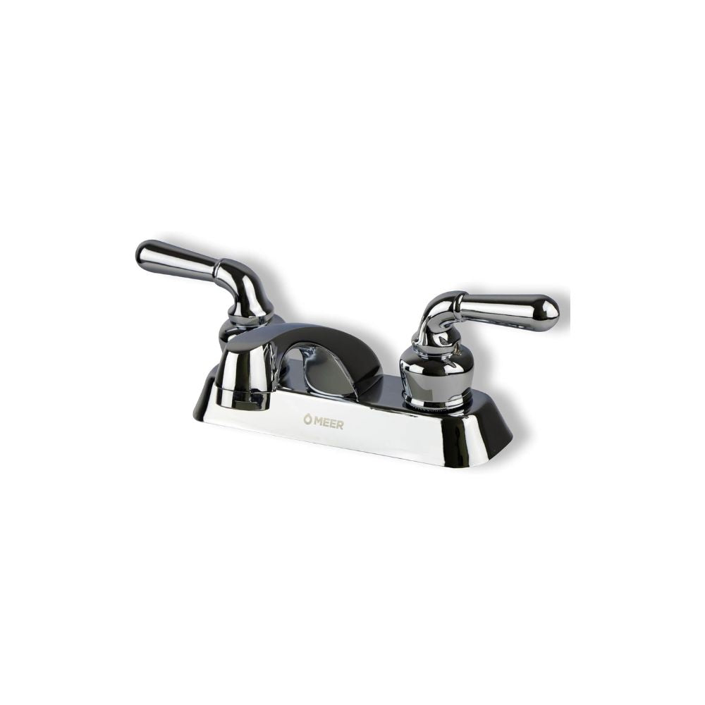 Mezcladora Cromada para Lavabo con Cierre de 1/4 de Vuelta – Fabricada en Acero Inoxidable, Latón y Zinc