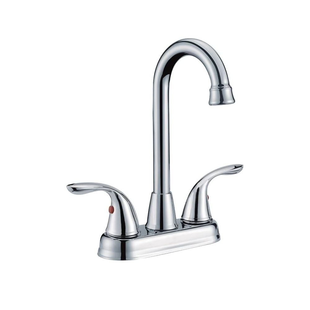 Mezcladora Cromada Para Lavabo Ahorradora de Agua – Fabricada en Acero Inoxidable, Zinc y Latón (Modelo Premium)