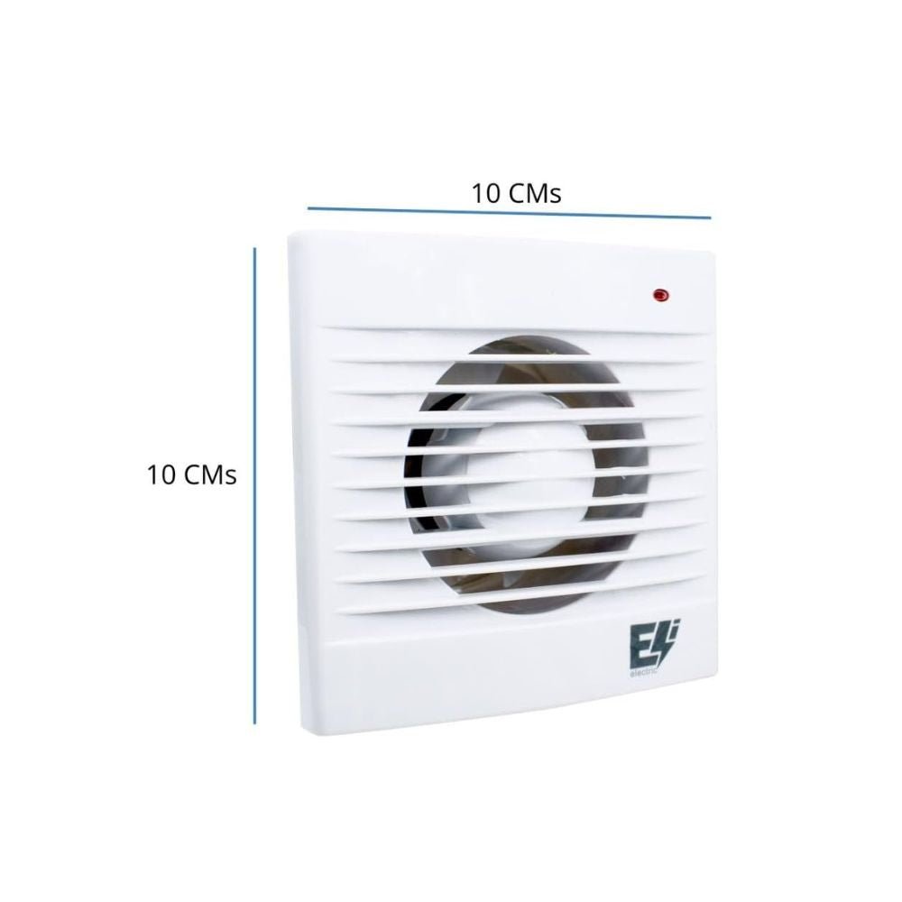 Extractor de Aire KATOA 4” x 4” – Silencioso, 15W, para Baño o Cocina, Montaje en Techo o Muro