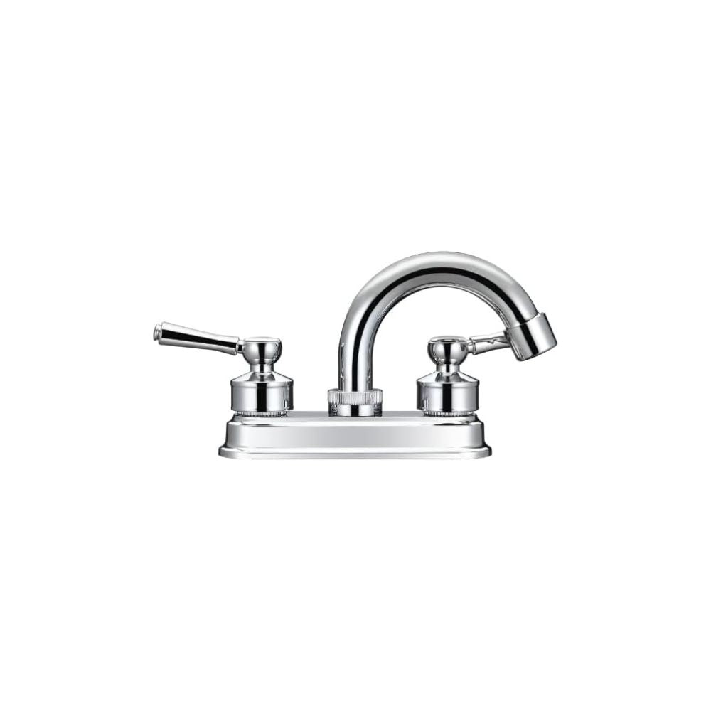 Mezcladora Cromada para Lavabo con Manerales de Zinc y ABS – Sistema de Cierre 1/4 de Vuelta