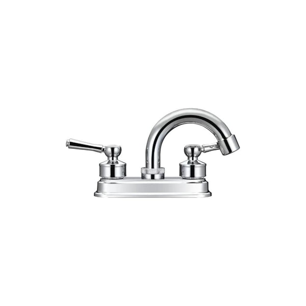 Mezcladora Cromada para Lavabo con Manerales de Zinc y ABS – Sistema de Cierre 1/4 de Vuelta