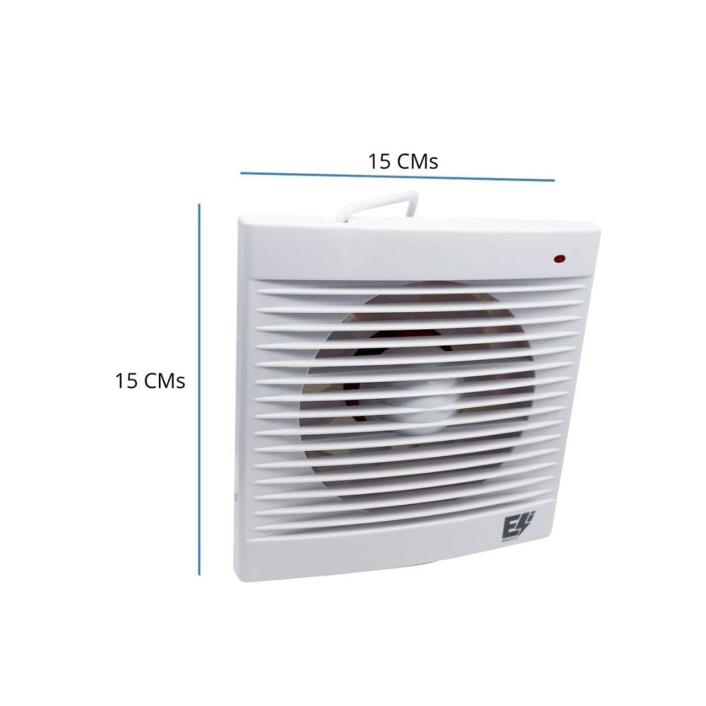Extractor de Aire KATOA 6” x 6” – Silencioso, 18W, para Baño o Cocina, Montaje en Techo o Muro