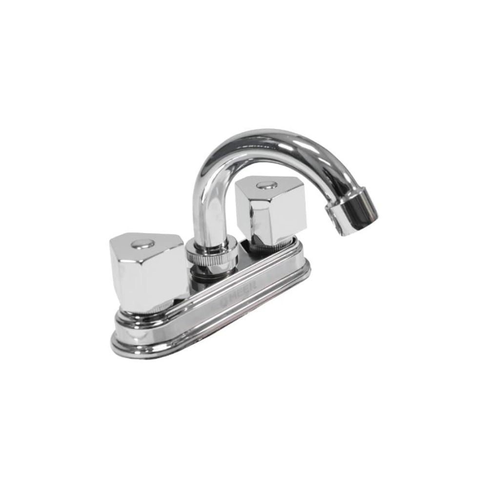 Mezcladora de Lavabo Giratorio 360°, Mezcladora Cromada con Manerales de Zinc y Cuerpo de Latón