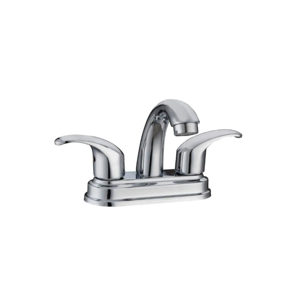 Mezcladora de Lavabo Cromado con Manerales de Zinc y Cuerpo de Latón, Mezcladora Compacta de Alta Durabilidad, Giro 360° e Instalación Rápida