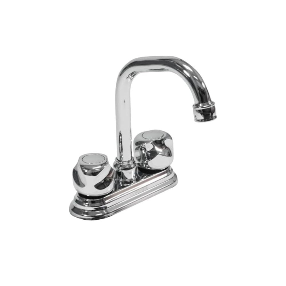 Mezcladora de Lavabo Giratorio 360° en Acabado Cromado, Mezcladora con Manerales de Zinc y Cuerpo de Latón