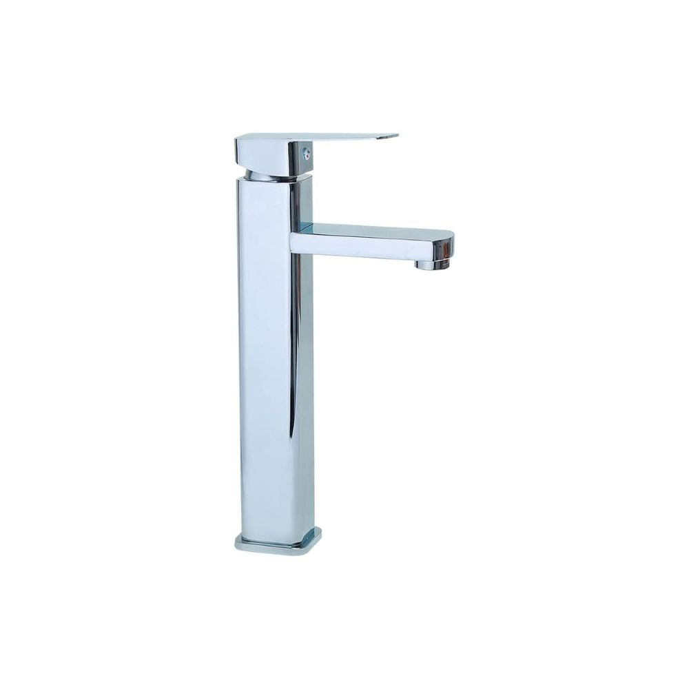 Mezcladora Monomando para Fregadero Cromada, Fabricada en Latón y Zinc, 30.5 cm de Altura, Incluye Mangueras, Ahorro de Agua y Fácil Instalación