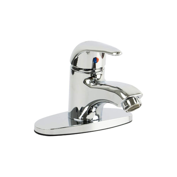 Mezcladora Monomando para Lavabo Cromada, Fabricada en ABS Resistente, Incluye Mangueras para Agua Fría y Caliente, Ahorro de Agua y Fácil Instalación