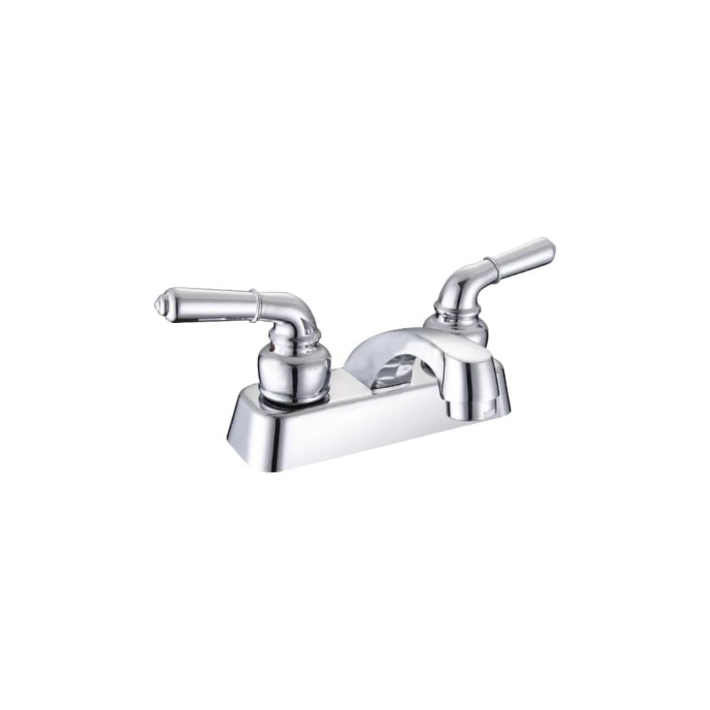 Mezcladora para Lavabo Cromada con Manerales de ABS, Sistema de Cierre de 1/4 de Vuelta y Diseño Moderno