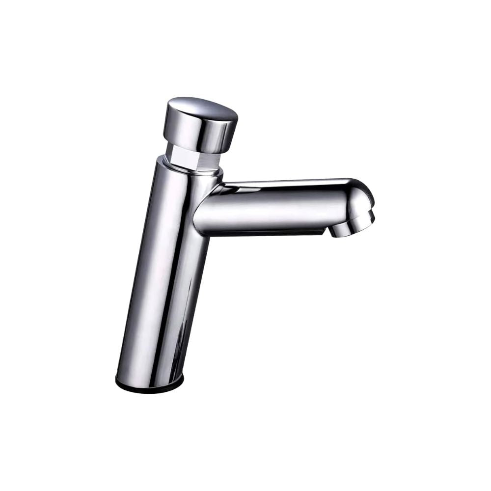 Llave Monomando Cromada con Temporizador – Eficiencia y Estilo para Baños Modernos