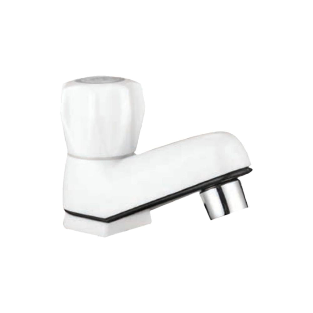 Llave Monomando Blanca de ABS para Lavabo – Diseño Minimalista, Control Preciso y Resistencia al Agua