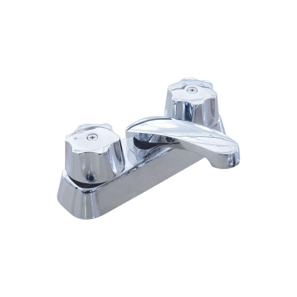 Mezcladora Cromada para Lavabo Fabricada en Acero Inoxidable, Zinc y Latón, con Medidas Estándar